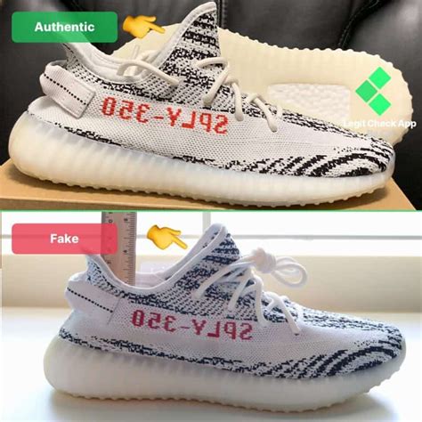 yeezy shoes zebra fake vs real|false yeezy zebra size tag.